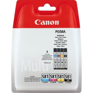 Canon CLI-581 Multipack nabój z tuszem Oryginalny Czarny, Cyjan, Purpurowy, Żółty Canon