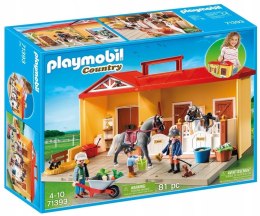 Playmobil Zestaw z figurkami Country 71393 Nowa przenośna stajnia