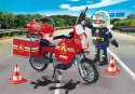 Playmobil Zestaw z figurką Action Heroes 71466 Motocykl straży pożarnej na miejscu wypadku