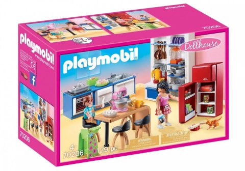 Playmobil Zestaw z figurkami Dollhouse 70206 Rodzinna kuchnia