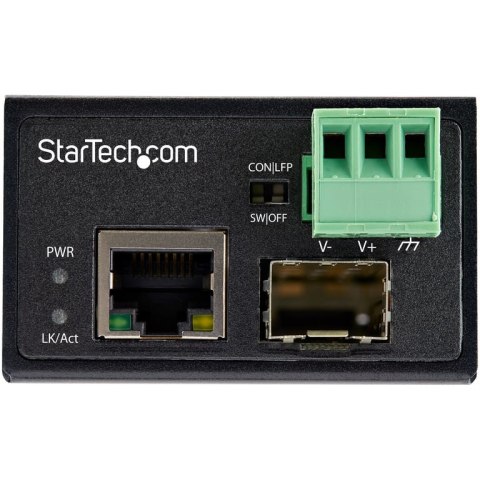 StarTech IMC100MSFP konwerter sieciowy 100 Mbit/s Multifunkcyjny, Pojedynczy Czarny StarTech.com