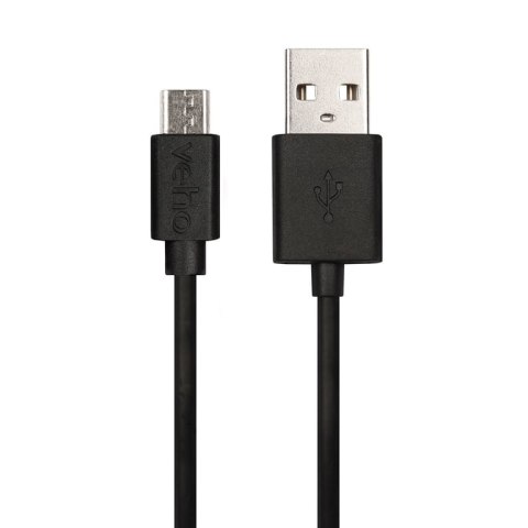 Veho VCL-001-M-20CM kabel USB 0,2 m USB 2.0 USB A Micro-USB B Czarny Veho