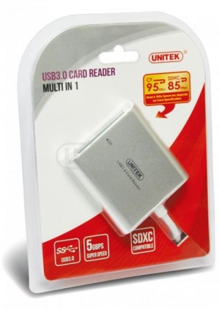 Unitek CZYTNIK KART PAMIĘCI ALL-IN-ONE USB 3.0; Y-9313