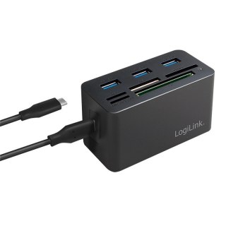 LogiLink Stacja dokująca USB3.2 8-portów, mini Czarna