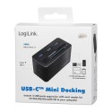 LogiLink Stacja dokująca USB3.2 8-portów, mini Czarna