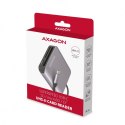 AXAGON CRE-S3C Czytnik zewnętrzny kart USB-C 3.2 GEN 1, 3-slot & lun SD/microSD/CF, obsługa UHS-II