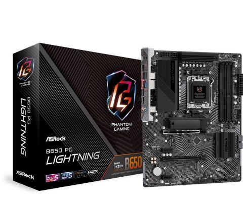 ASRock Płyta główna B650 PG LIGHTNING AM5 4DDR5 HDMI M.2 ATX