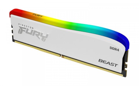 Kingston Pamięć DDR4 Fury Beast RGB 16GB(1*16GB)/3200 CL16 biała