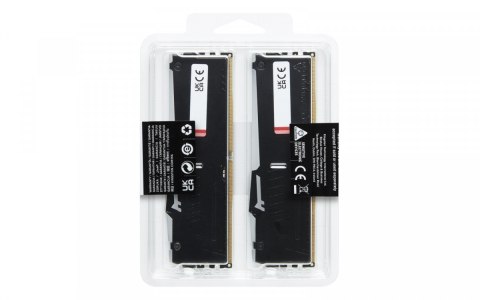 Kingston Pamięć DDR5 Fury Beast RGB 32GB(2*16GB)/5600 CL36 czarna EXPO