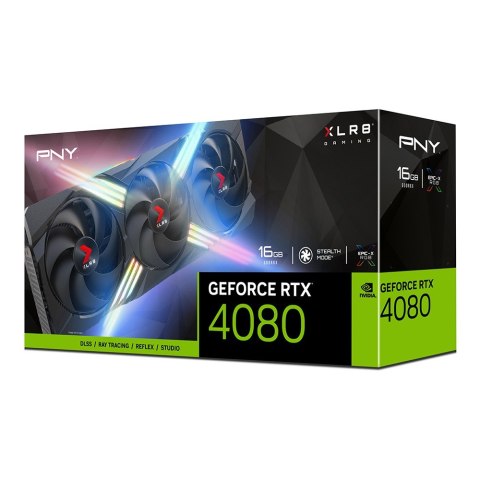 PNY Karta graficzna GeForce RTX 4080 16GB XLR8 Gaming Verto Epix-x RGB Triple Fan