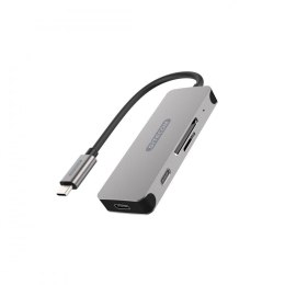 SITECOM Czytnik kart USB-C + 2x USB-C