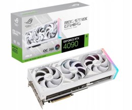 Asus Karta graficzna GeForce RTX 4090 ROG STRIX WHITE OC 24GB GDDR6X 384bit