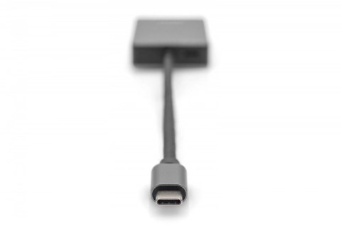 Digitus Czytnik kart USB-C, 2-portowy UHS-II SD4.0 TF4.0 High Speed, aluminiowy, Szary