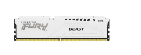 Kingston Pamięć DDR5 Fury Beast 16GB(1*16GB)/5600 CL36 biała