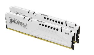 Kingston Pamięć DDR5 Fury Beast 32GB(2*16GB)/5200 CL40 biała