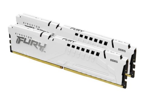 Kingston Pamięć DDR5 Fury Beast 64GB(2*32GB)/5600Mhz CL36 biała