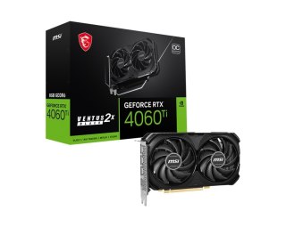 MSI Karta graficzna GeForce RTX 4060 Ti Ventus 2X Black OC 8GB GDDRX6 128bit