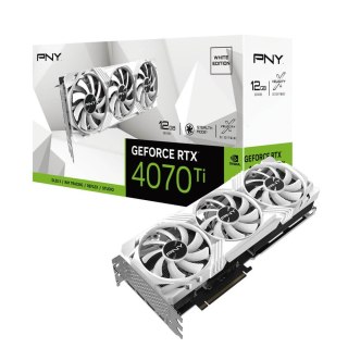 PNY Karta graficzna GeForce RTX 4070 Ti 12GB LED Verto biała