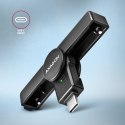 AXAGON CRE-SMPC Czytnik kart identyfikacyjnych PocketReader USB-C