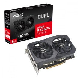 Asus Karta graficzna Radeon RX 7600 V2 Dual OC 8GB GDDR6 128bit 3DP/HDMI