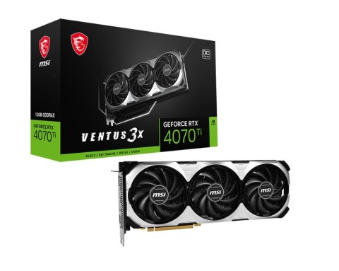 MSI Karta graficzna GeForce RTX 4070 Ti VENTUS 3X E 12G OC GDDRX6 192bit 3DP