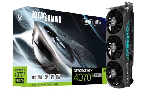 ZOTAC Karta graficzna GeForce RTX 4070 Ti SUPER TRINITY 16GB GDDR6X czarna