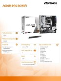 ASRock Płyta główna A620M PRO RS WIFI AM5 4DDR5 HDMI/DP M.2 mATX