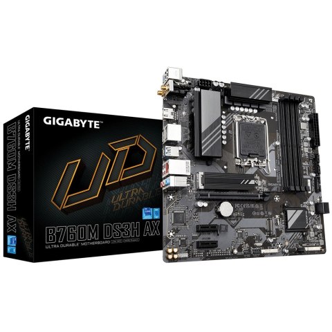 Gigabyte Płyta główna B760M DS3H AX s1700 4DD 5 HDMI/DP/DSUB mATX