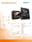 Gigabyte Płyta główna B550 AORUS ELITE AX V2 AM4 4DDR4 HDMI/DP M.2 ATX