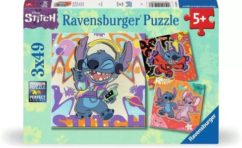 Ravensburger Polska Puzzle 3x49 elementów Stitch