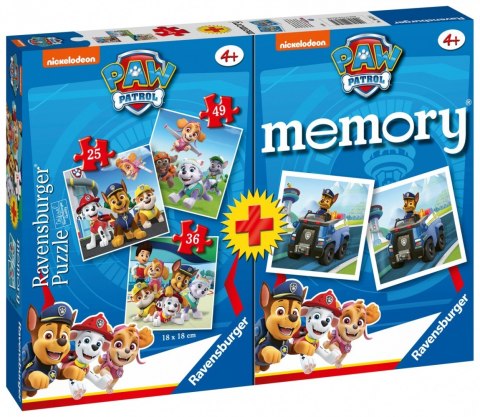 Ravensburger Polska Puzzle 3w1 Psi Patrol gra memory