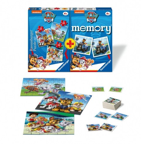 Ravensburger Polska Puzzle 3w1 Psi Patrol gra memory