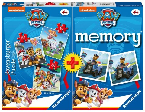 Ravensburger Polska Puzzle 3w1 Psi Patrol gra memory