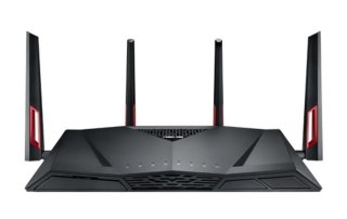 ASUS RT-AC88U router bezprzewodowy Gigabit Ethernet Dual-band (2.4 GHz/5 GHz) Czarny, Czerwony ASUS