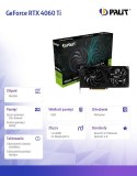 Palit Karta graficzna GeForce RTX 4060 Ti Dual 8GB GDDR6 128bit 3DP/HDMI