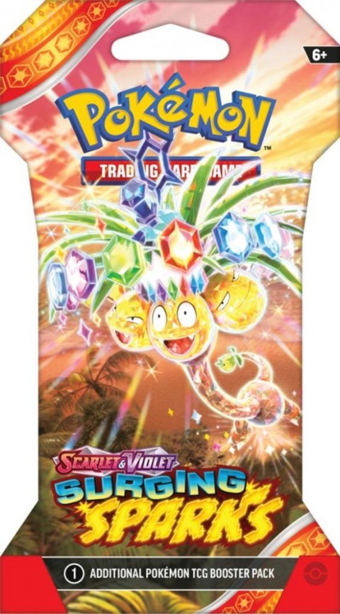 Pokemon TCG Karty Scarlet & Violet - Surging Sparks - Sleeved Booster 1 sztuka