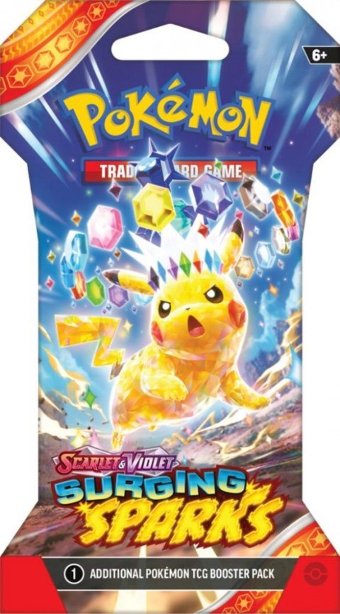 Pokemon TCG Karty Scarlet & Violet - Surging Sparks - Sleeved Booster 1 sztuka