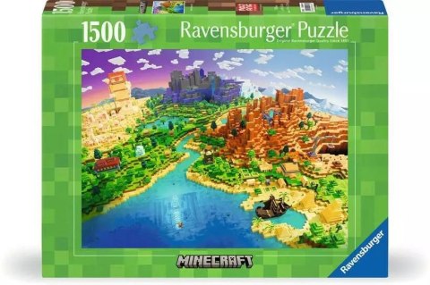 Ravensburger Polska Puzzle 1500 elementów Minecraft World