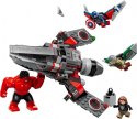 LEGO Klocki Super Heroes 76292 Kapitan Ameryka kontra Czerwony Hulk - bitwa