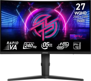 MSI MPG 275CQRXF monitor komputerowy 68,6 cm (27") 2560 x 1440 px Wide Quad HD Czarny MSI