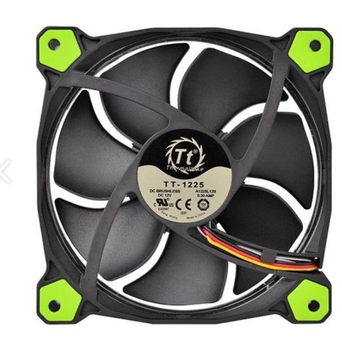 Thermaltake Wentylator Riing 12 LED (120mm, LNC, 1500 RPM) Retail/Box Zielony