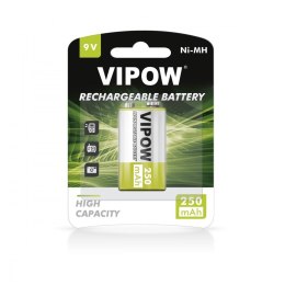 VIPOW AKUMULATOREK R14 9V 250MAH NI-MH 1SZT.