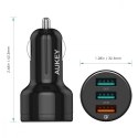 AUKEY CC-T11 ładowarka samochodowa 3xUSB Quick Charge 3.0 | 7.8A | 42W + kabel USB-C