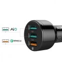 AUKEY CC-T11 ładowarka samochodowa 3xUSB Quick Charge 3.0 | 7.8A | 42W + kabel USB-C