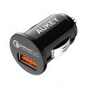 AUKEY CC-T13 ultraszybka ładowarka samochodowa MINI 1xUSB Quick Charge 3.0 3A 18W