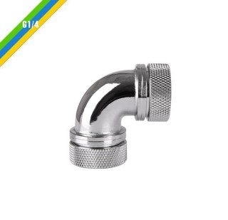 Thermaltake Pacific G1/4 x 16mm 90 złączka adapter kątowy - Chrome