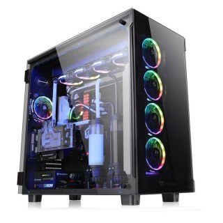 Thermaltake Obudowa View 91 RGB Riing Tempered Glass XL-ATX Super Tower - Czarna