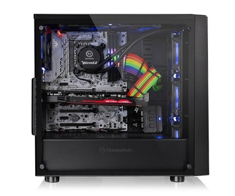 Thermaltake Versa J21 USB3.0 Tempered Glass - Black