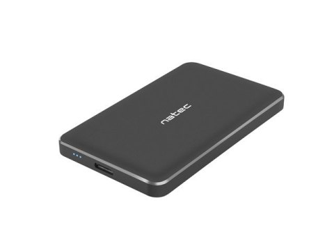 Natec Kieszeń zewnętrzna HDD/SSD Sata Oyster Pro 2,5cala USB 3.0 czarna aluminium slim