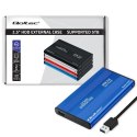 Qoltec Obudowa na dysk HDD/SSD 2.5 cala SATA3 | USB 3.0 | Niebieska